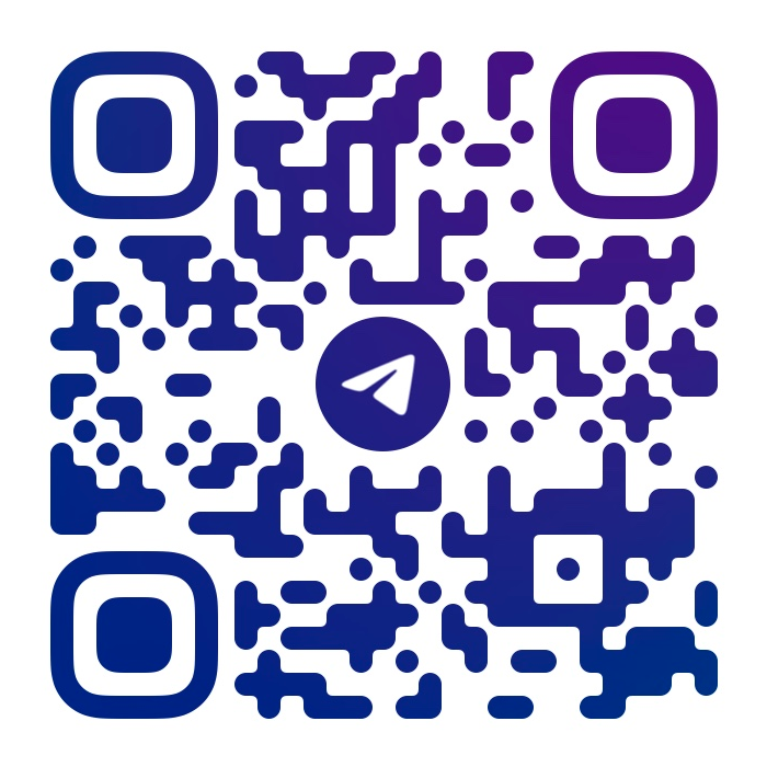 QR-code om IPTV4K België te contacteren via Telegram @iptv4kbelgie